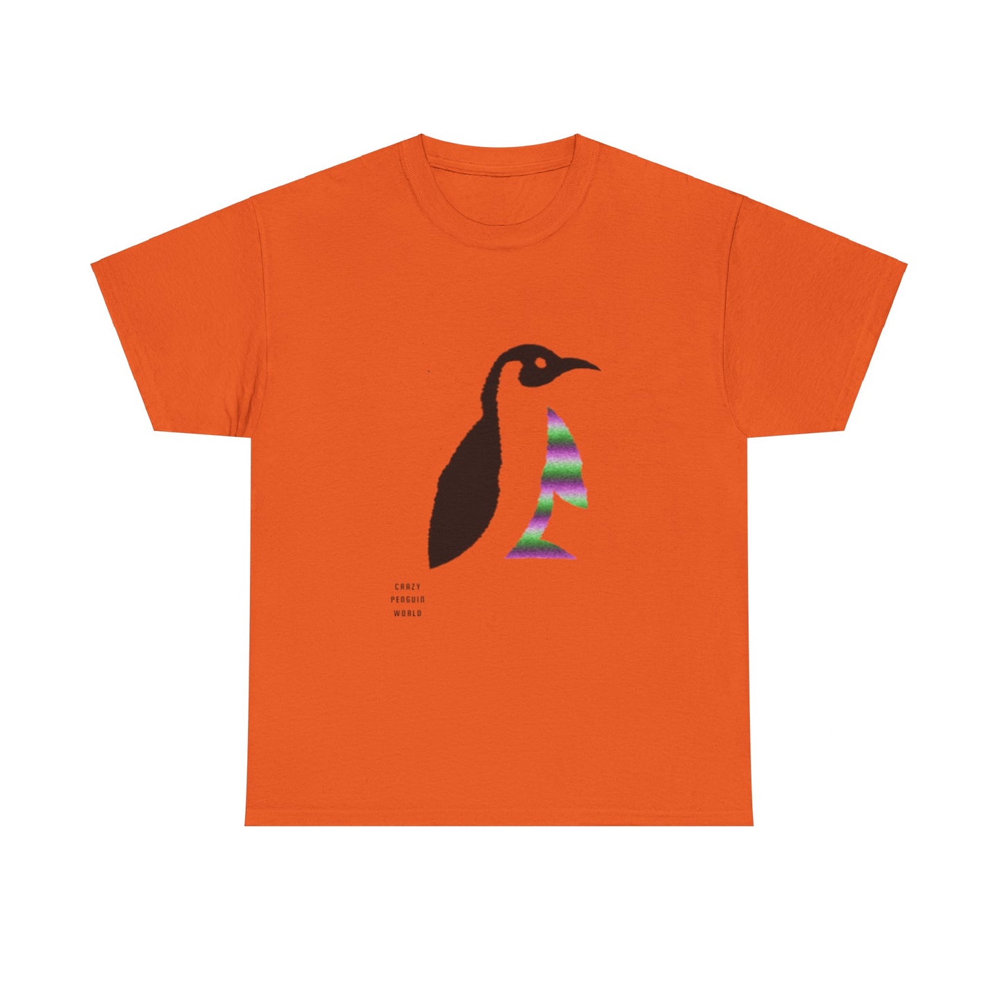 Heavy Cotton Tee: Crazy Penguin World Logo #1