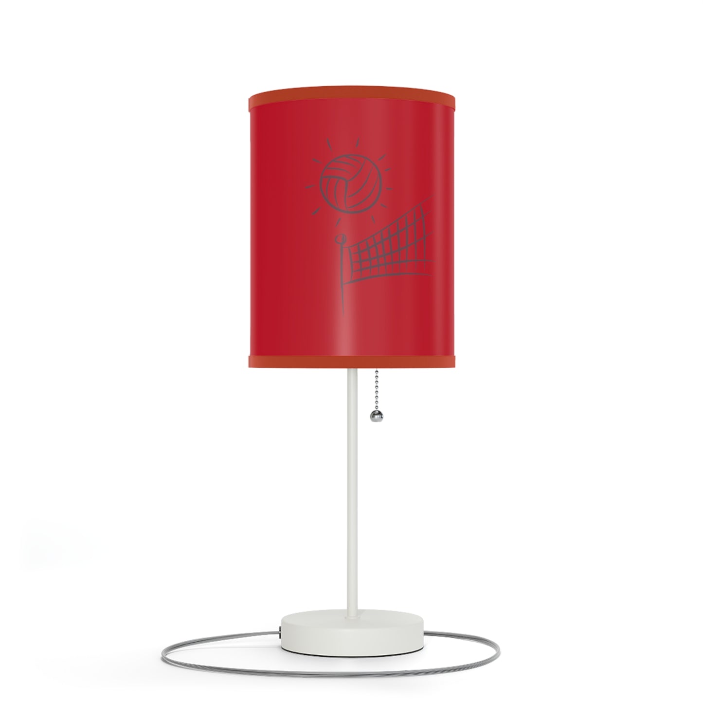 Lamp on a Stand, US|CA plug: Volleyball Dark Red