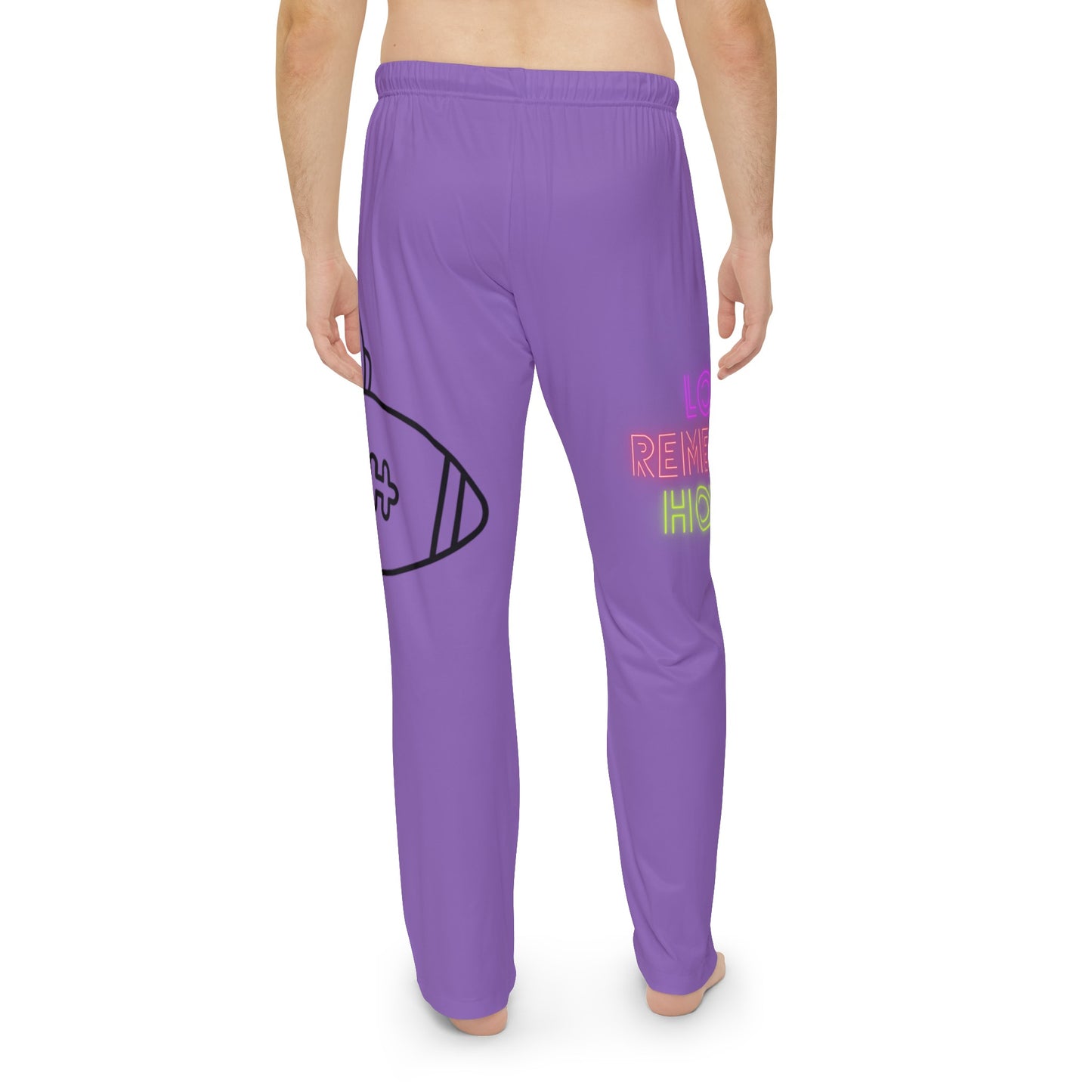 Men's Pajama Pants: Football Lite Purple