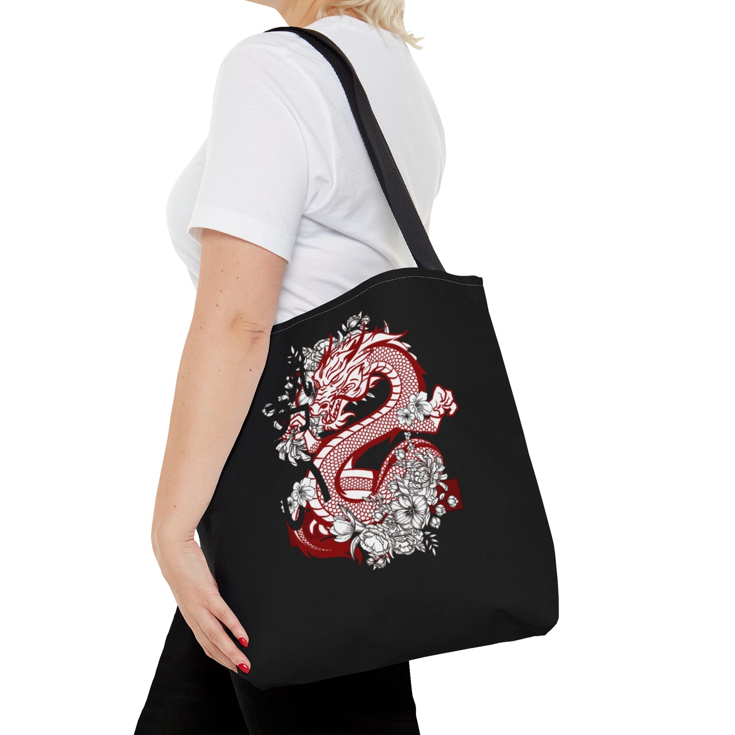 Tote Bag: Dragons Black