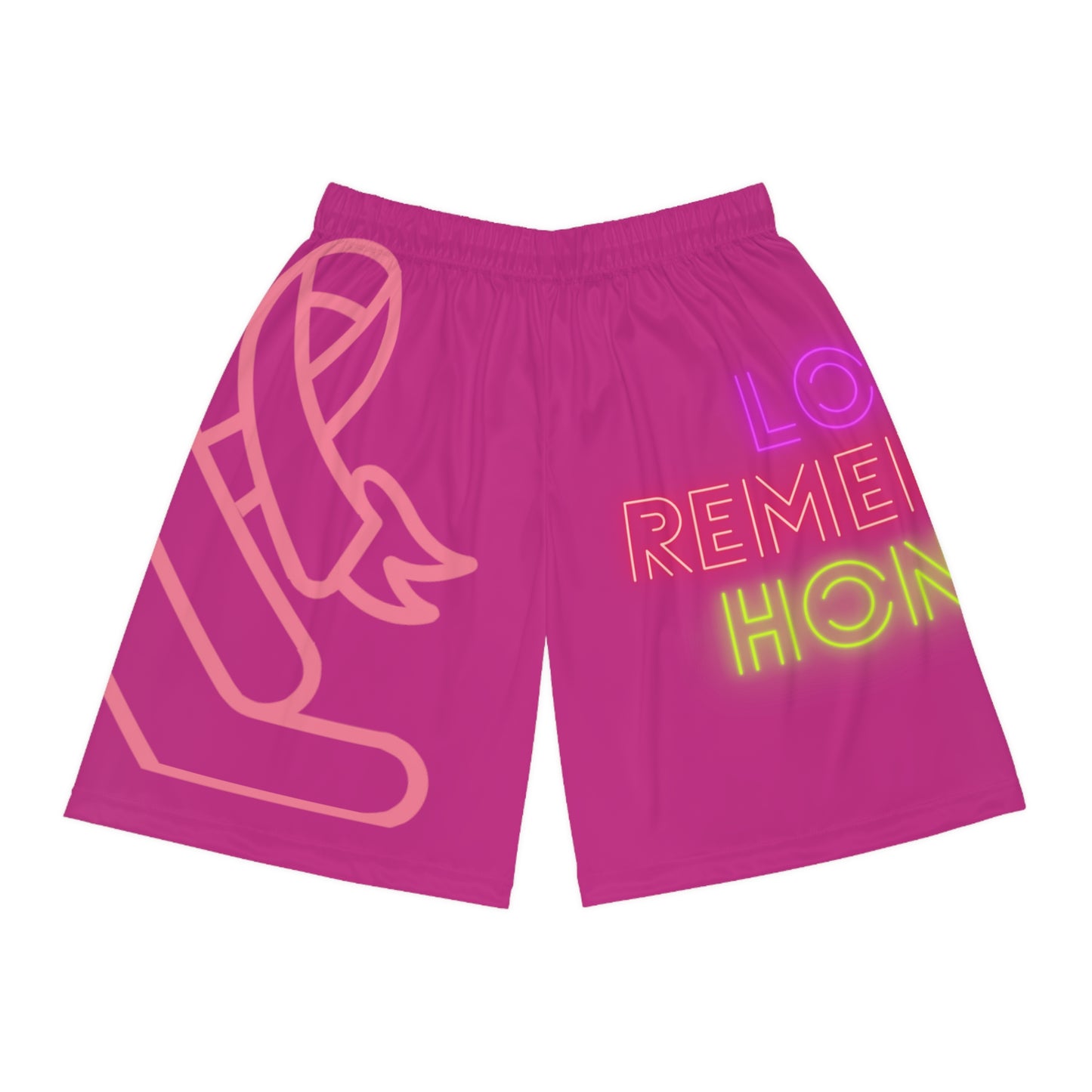 Basketball Shorts: Fight Cancer Pink