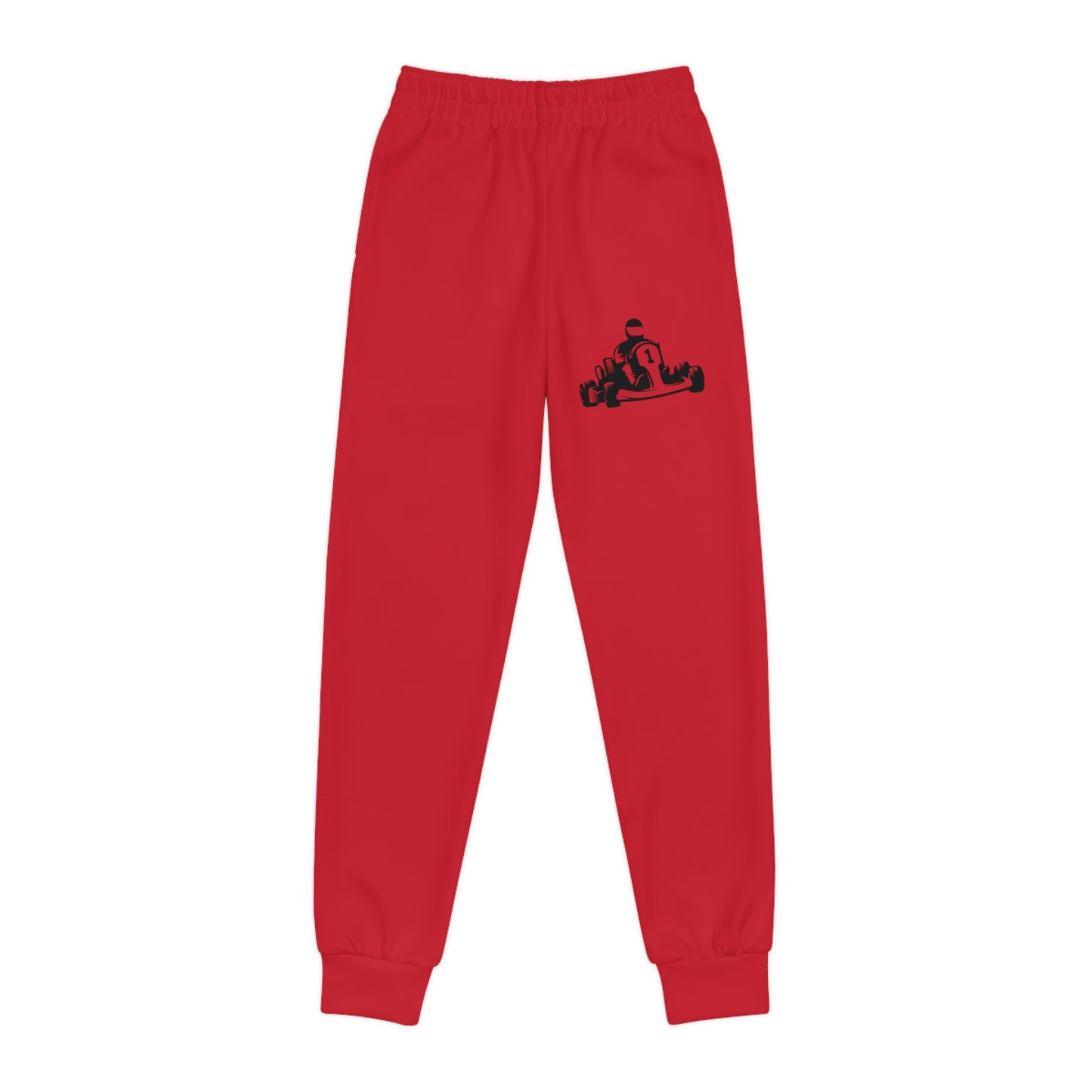 Youth Joggers: Racing Dark Red