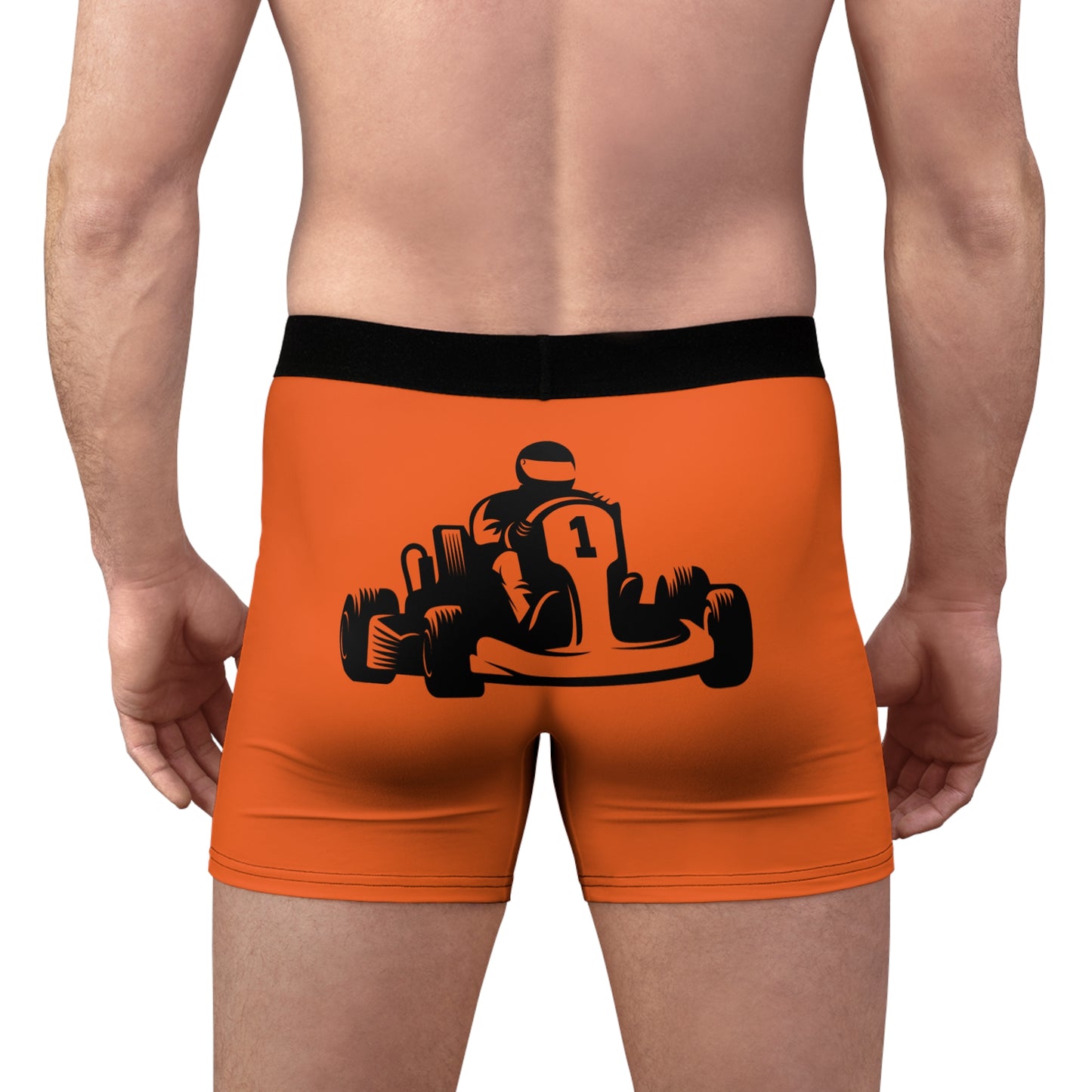 Men's Boxer Briefs: Racing Orange