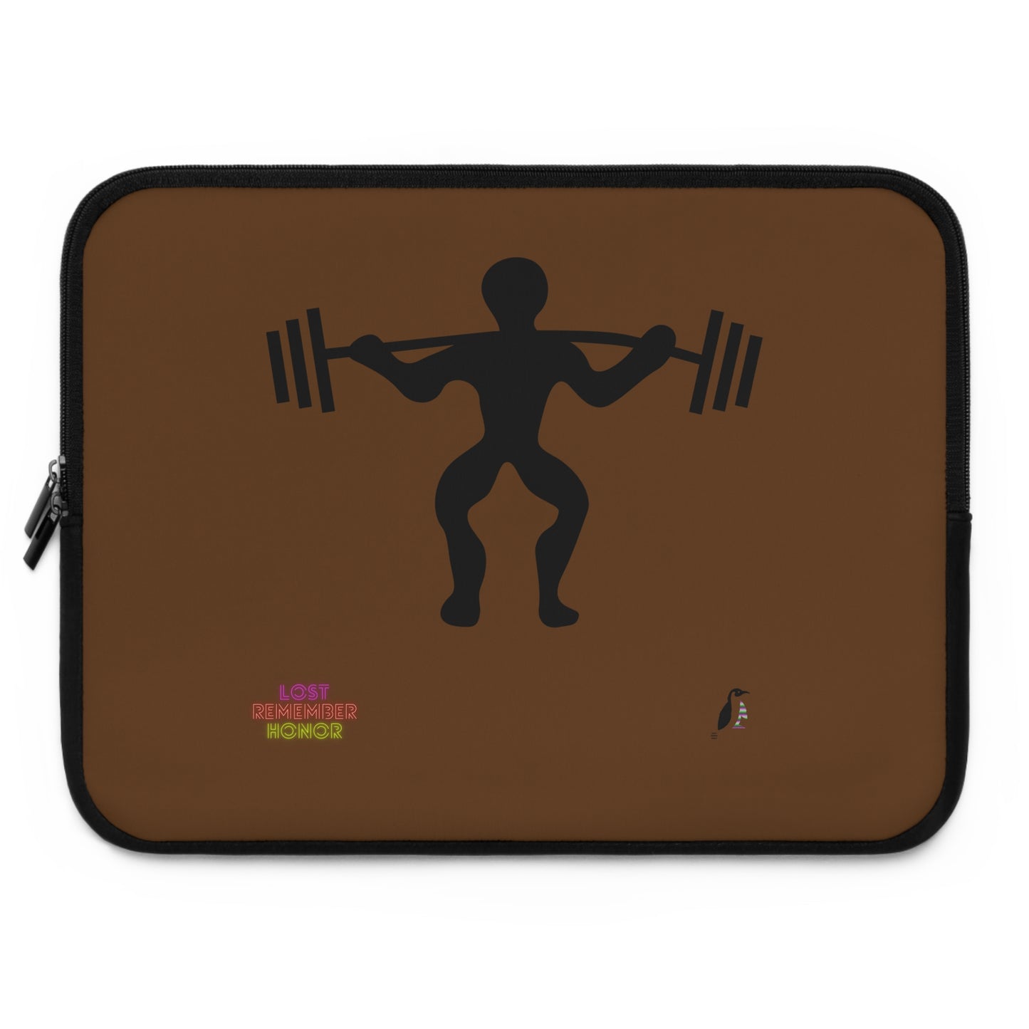 Laptop Sleeve: Weightlifting Brown