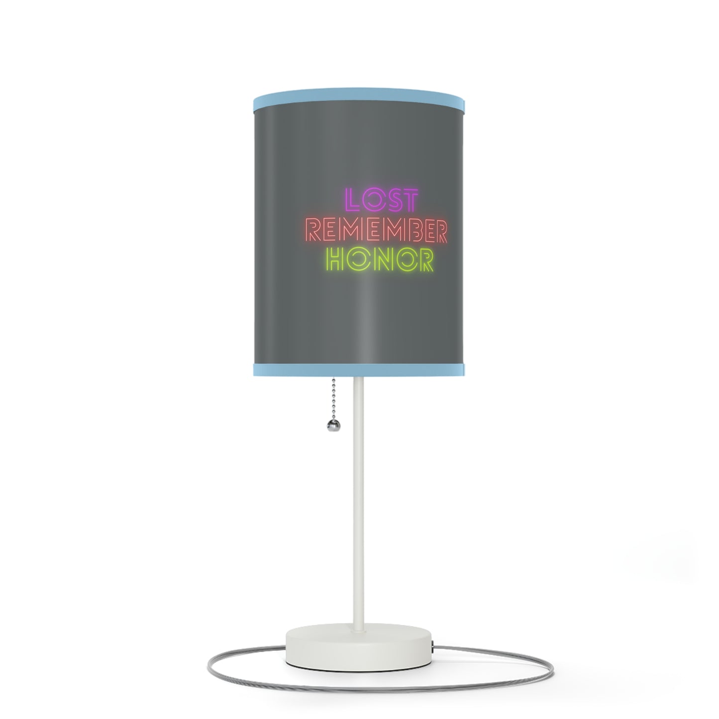 Lamp on a Stand, US|CA plug: Fight Cancer Dark Grey