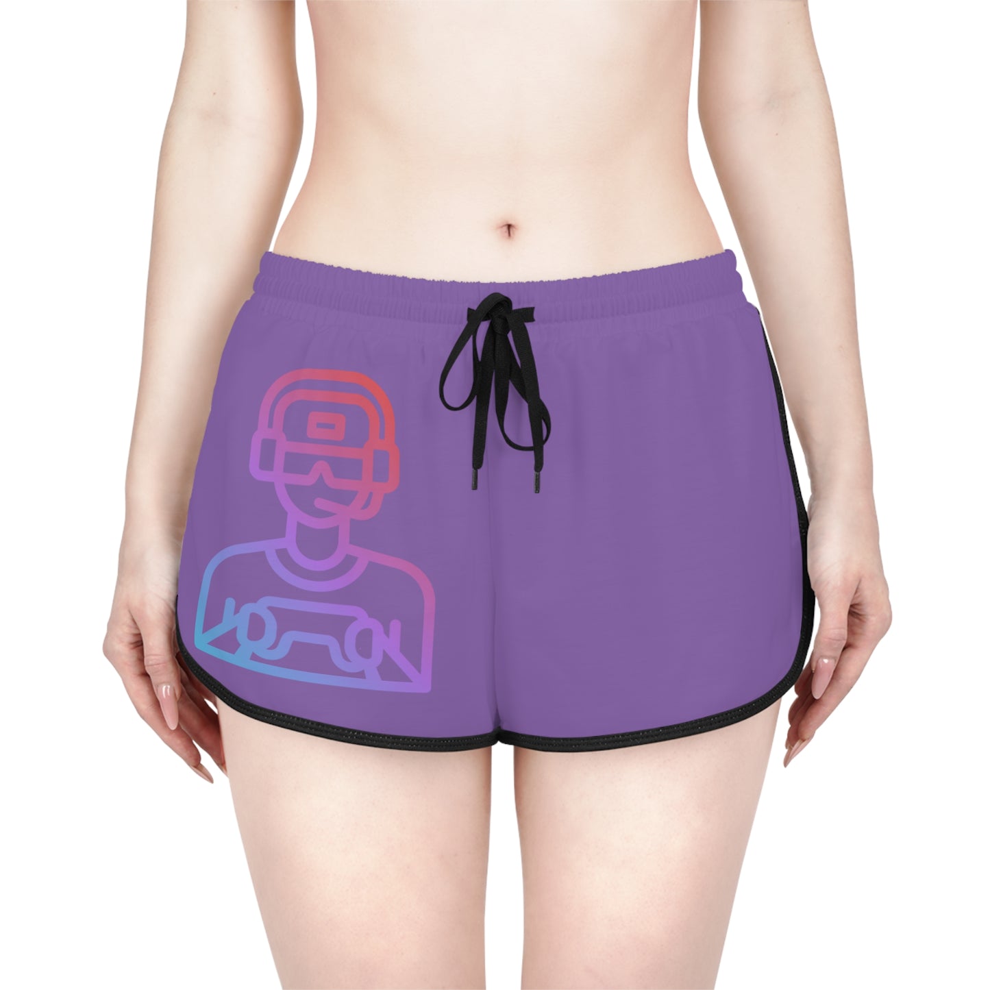 Women's Relaxed Shorts: Gaming Lite Purple