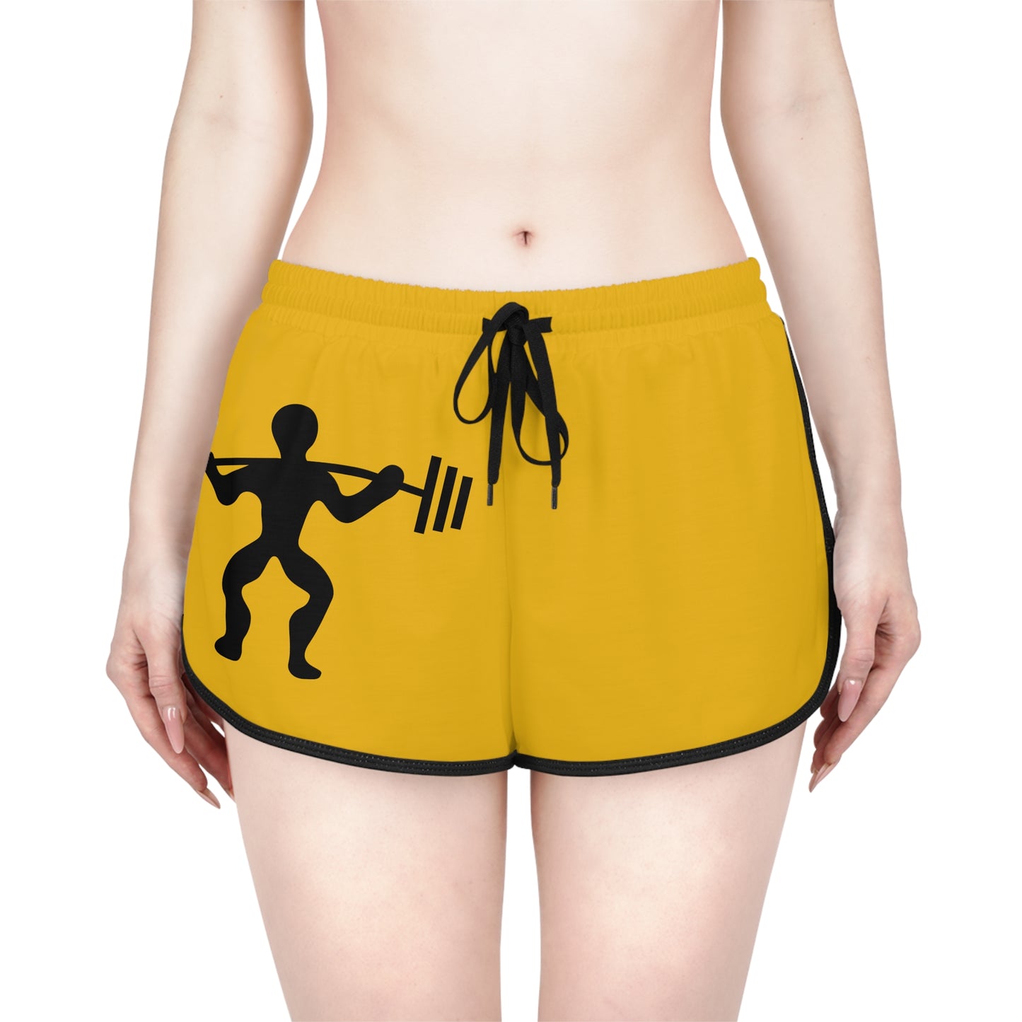 Women's Relaxed Shorts: Weightlifting Yellow