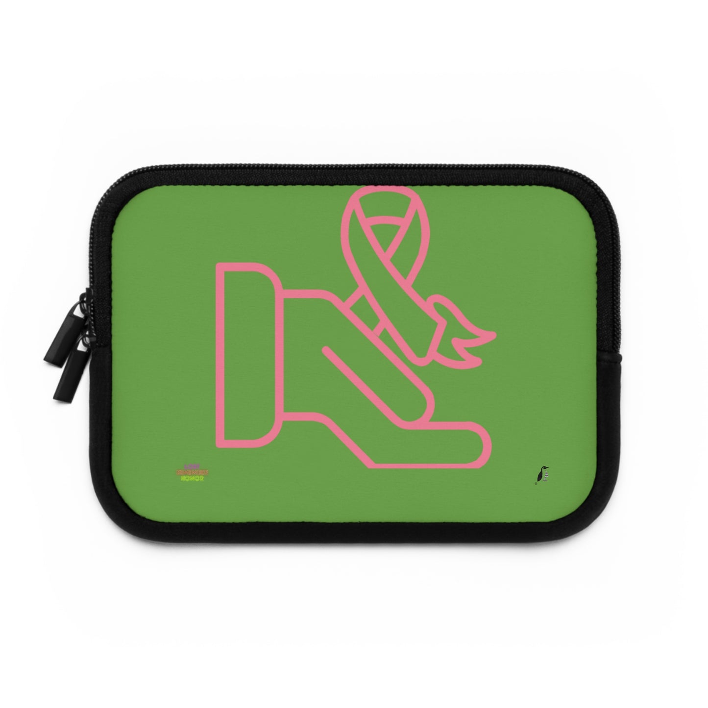 Laptop Sleeve: Fight Cancer Green