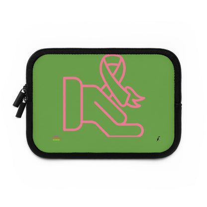 Laptop Sleeve: Fight Cancer Green