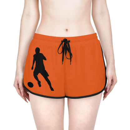 Women's Relaxed Shorts: Soccer Orange