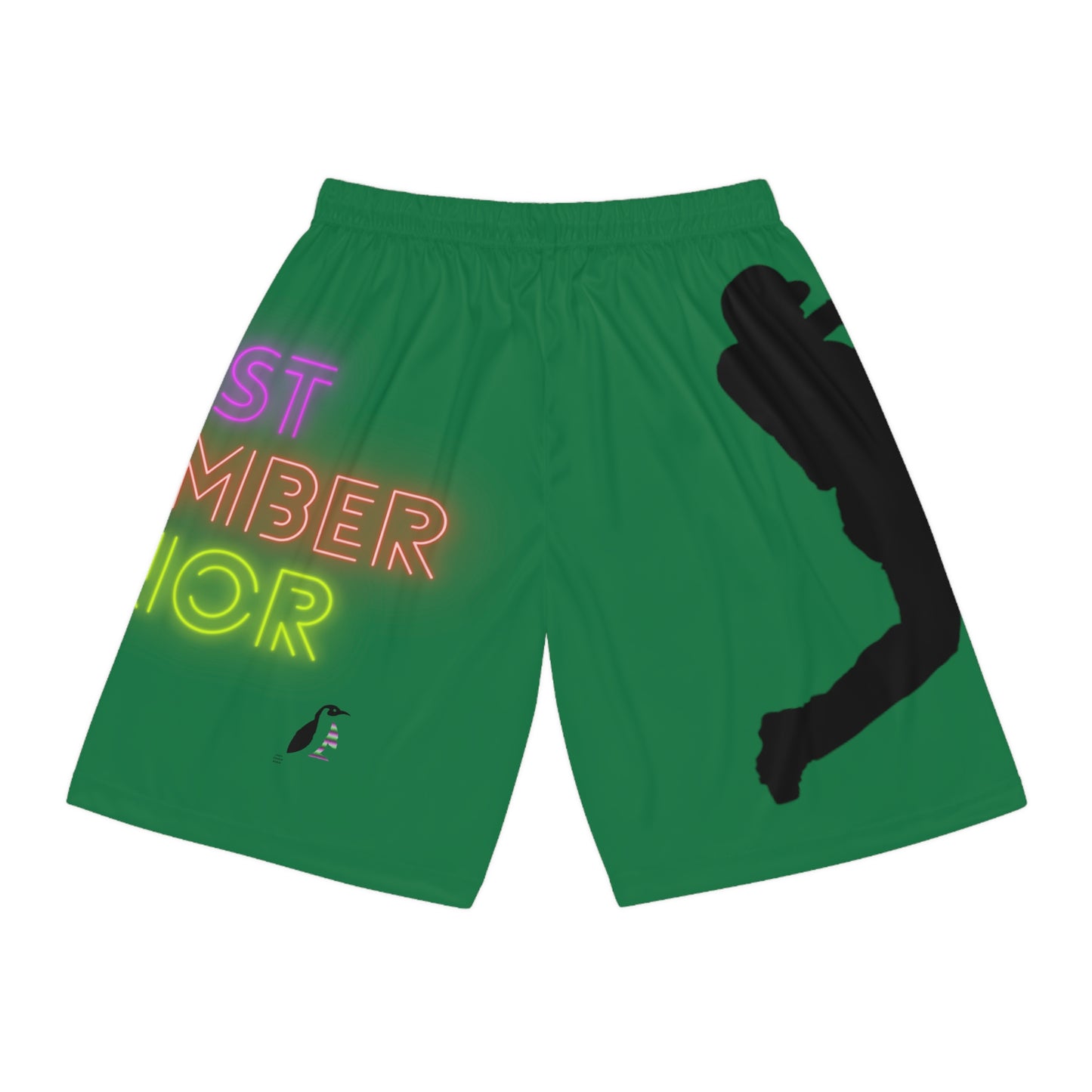 Mga Short sa Basketbol: Baseball Dark Green 