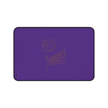 Desk Mat: Volleyball Purple