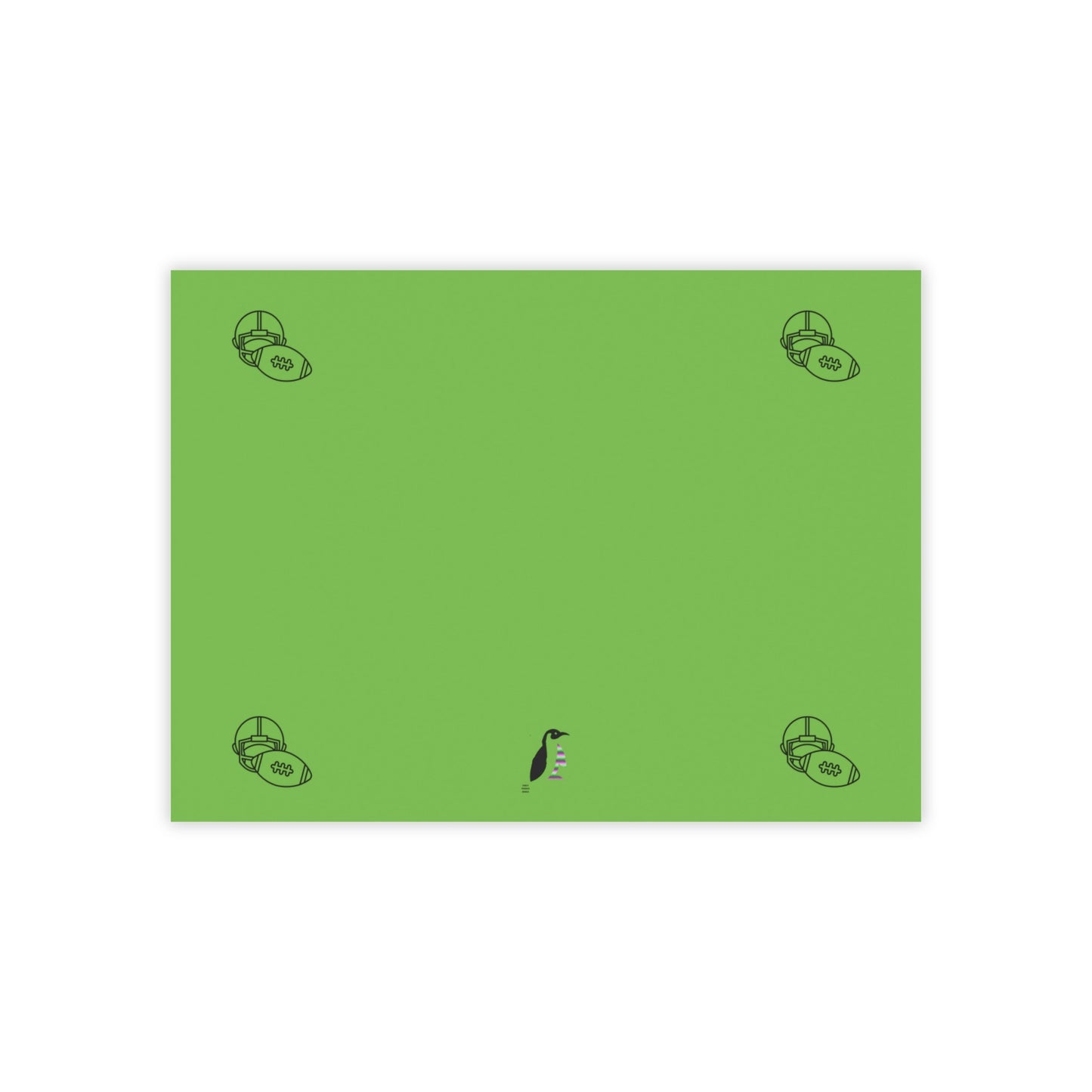 Post-it® Note Pads: Football Green