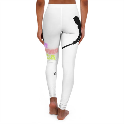 Women's Spandex Leggings: Hockey White