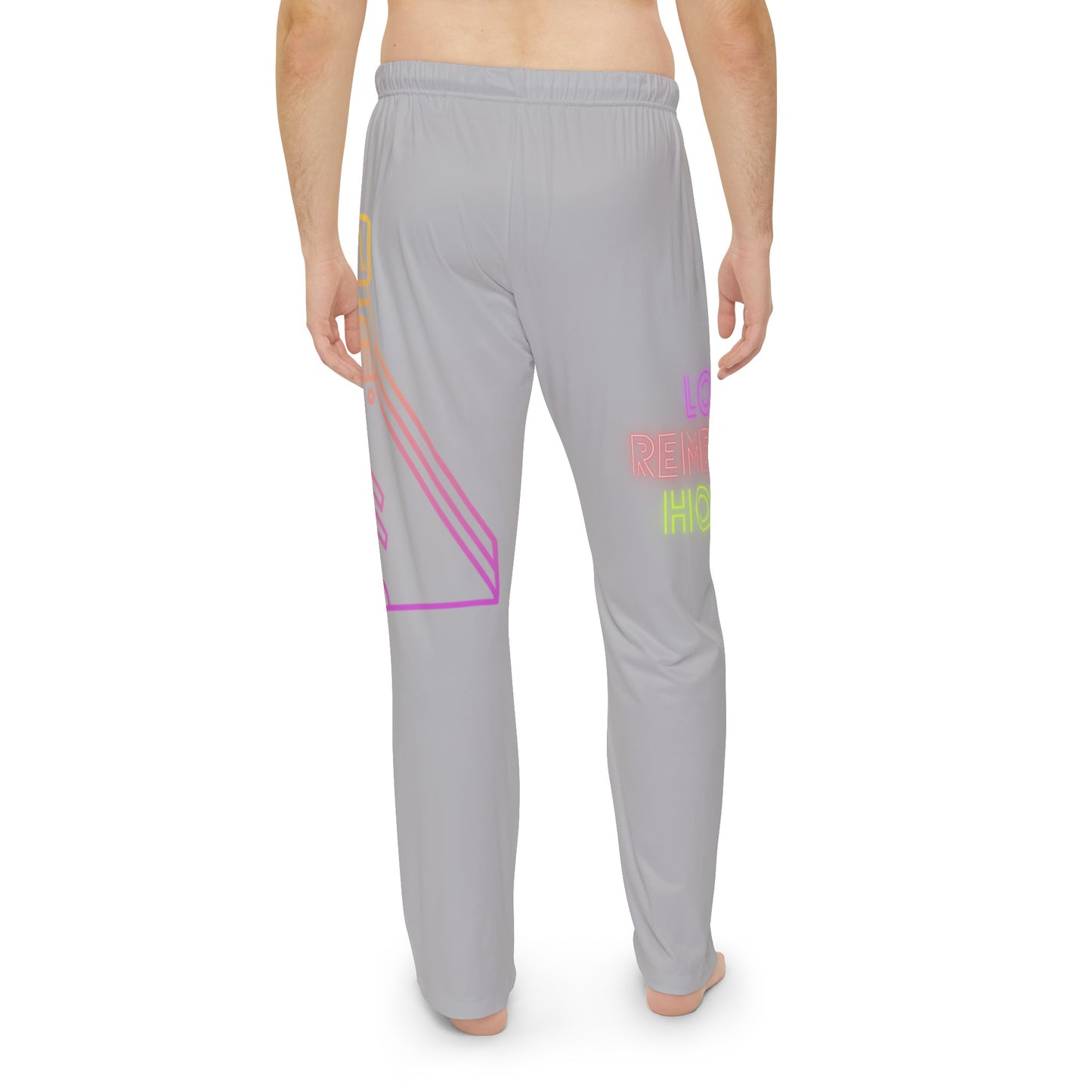 Men's Pajama Pants: Bowling Lite Grey