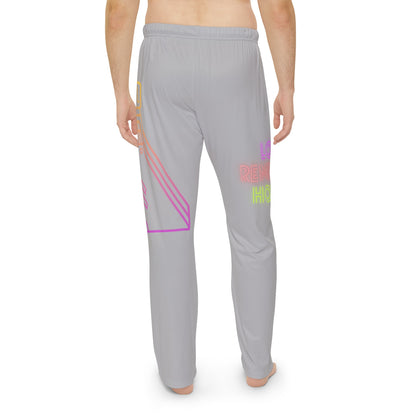 Men's Pajama Pants: Bowling Lite Grey