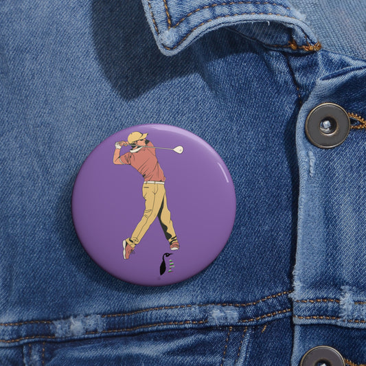 Custom Pin Buttons Golf Lite Purple