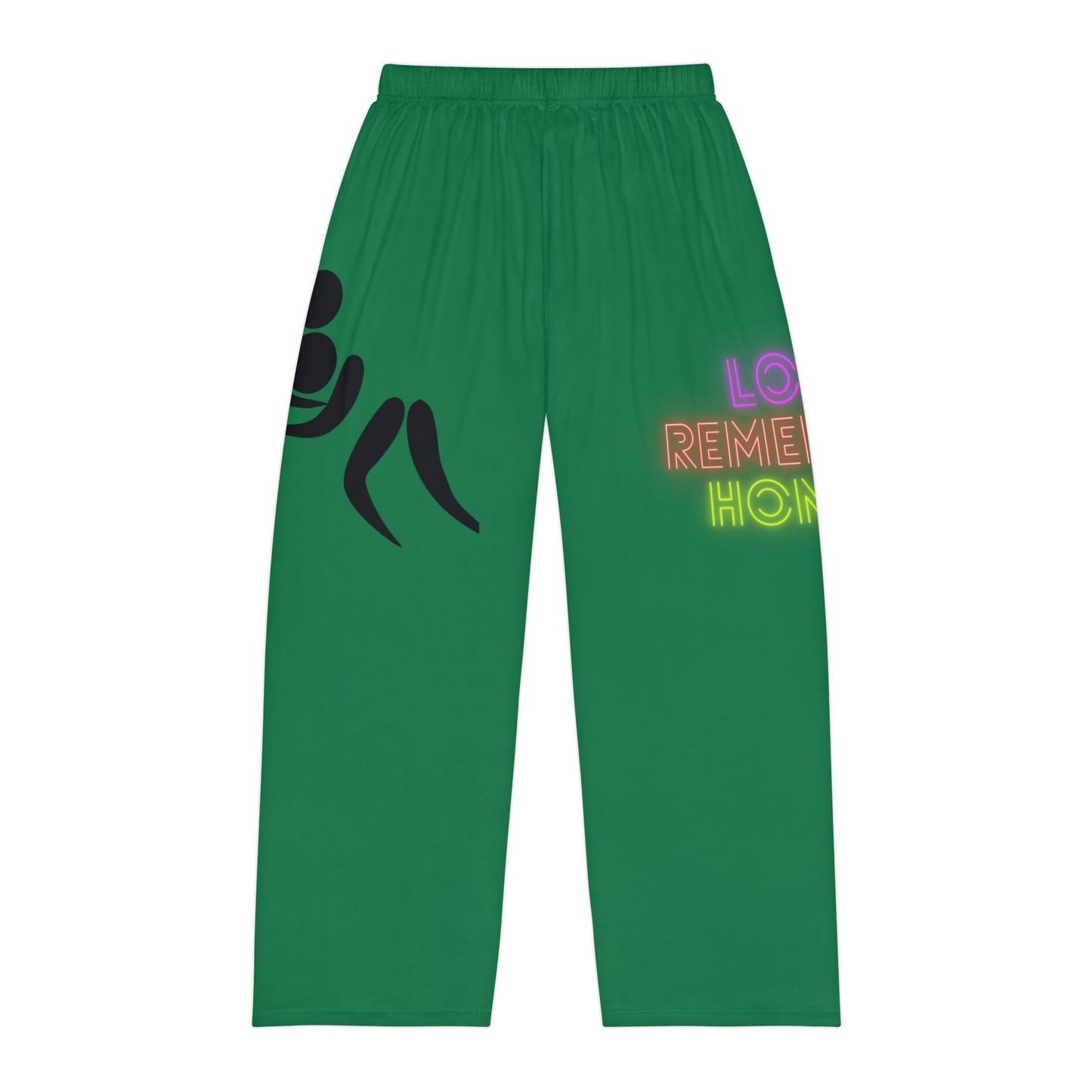 Men's Pajama Pants: Wrestling Dark Green