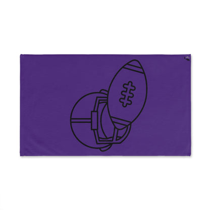 Hand Towel: Football Purple