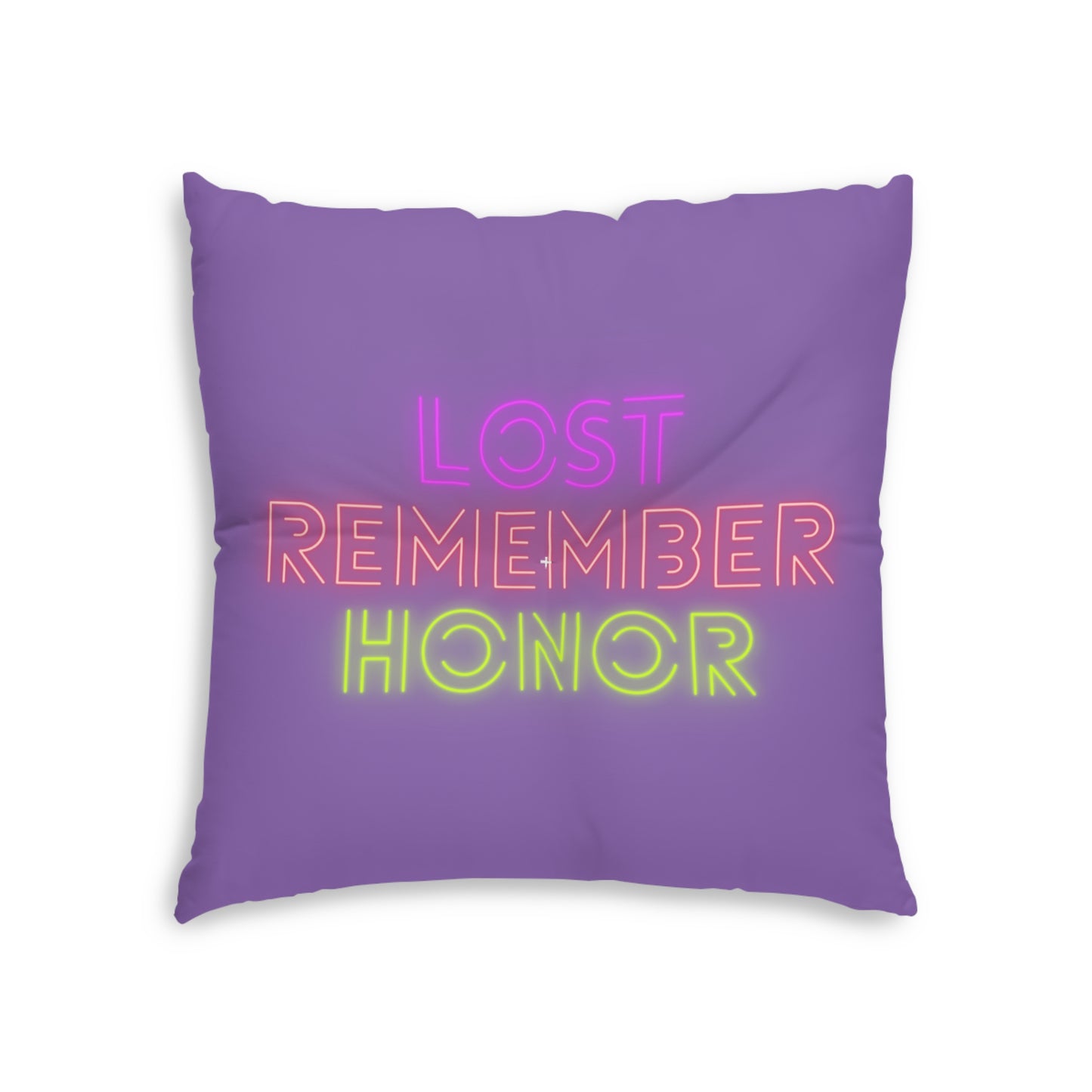 Tufted Floor Pillow, Square: LGBTQ Pride Lite Purple