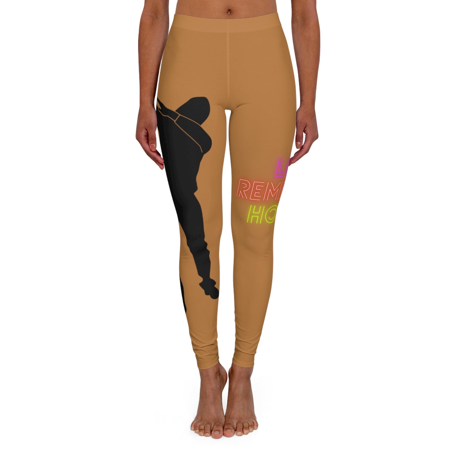 Women's Spandex Leggings: Dance Lite Brown