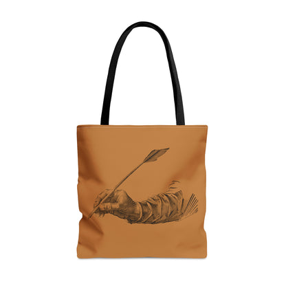 Tote Bag: Writing Lite Brown