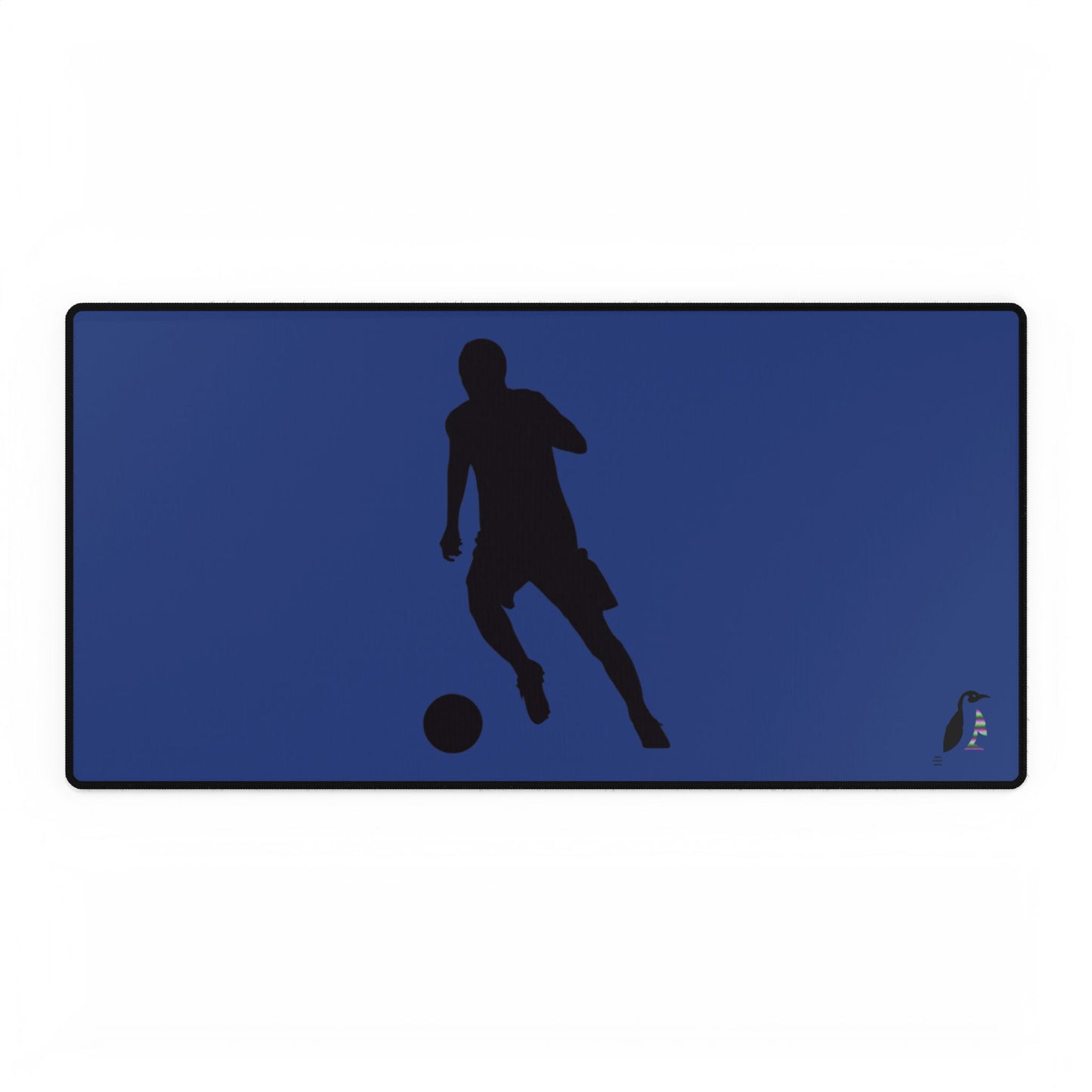 Desk Mats: Soccer Dark Blue