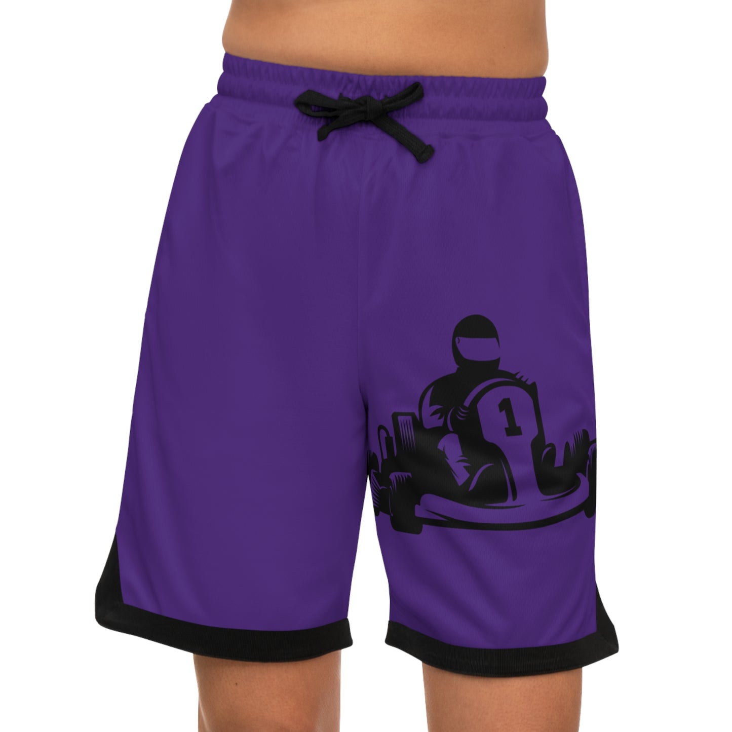 Basketball Rib Shorts: Racing Purple