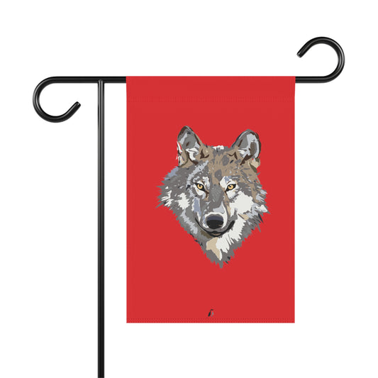 Garden & House Banner: Wolves Red