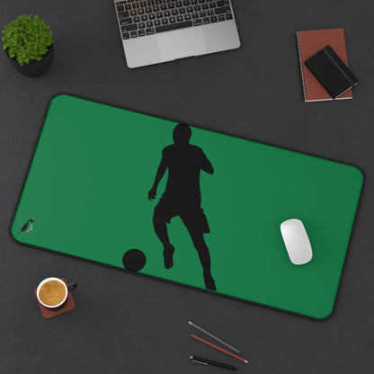 Desk Mat: Soccer Dark Green