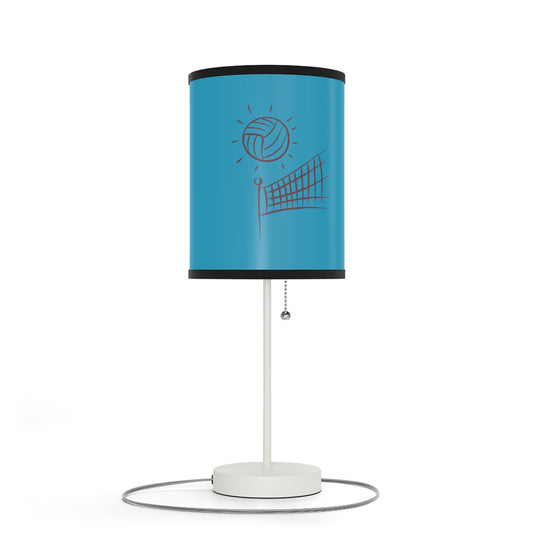 Lamp on a Stand, US|CA plug: Volleyball Turquoise