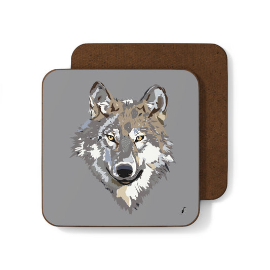 Hardboard Back Coaster: Wolves Grey