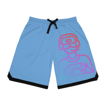 Basketball Rib Shorts: Gaming Lite Blue