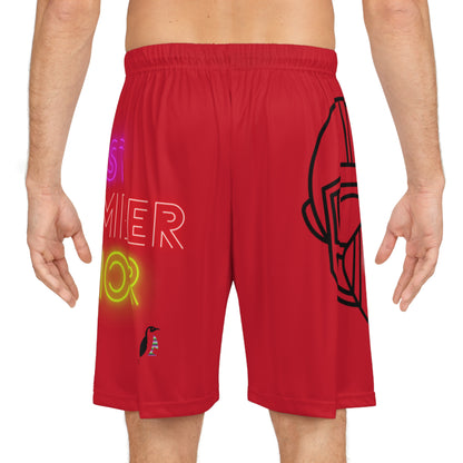 Basketball Shorts: Football Dark Red