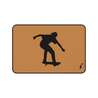 Desk Mat: Skateboarding Lite Brown