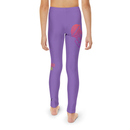 Youth Full-Length Leggings: Music Lite Purple