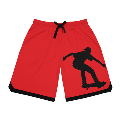 Basketball Rib Shorts: Skateboarding Red