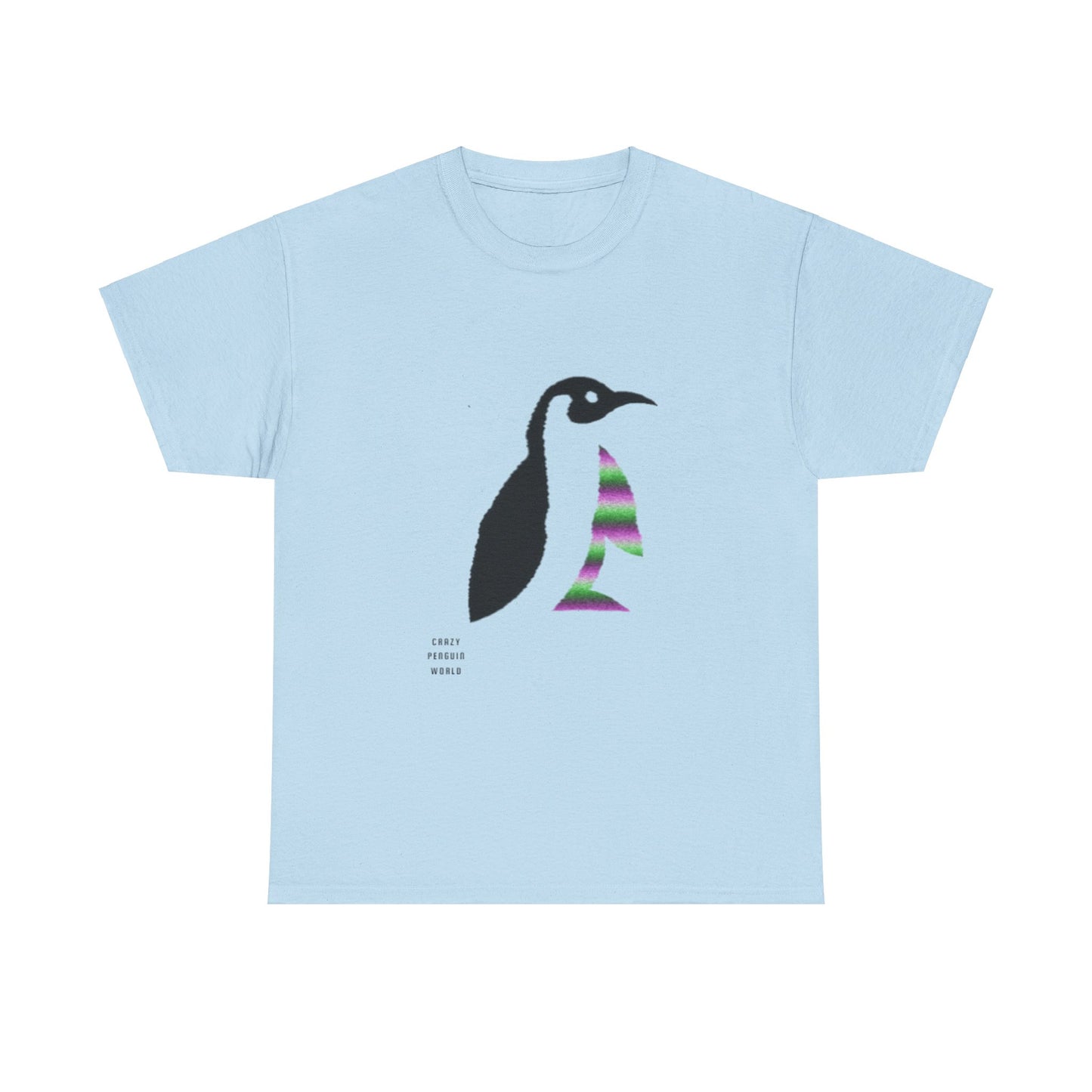 Heavy Cotton Tee: Crazy Penguin World Logo #2