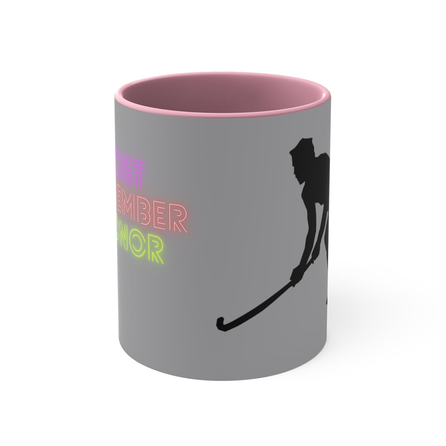 Accent Coffee Mug, 11oz: Hockey Grey