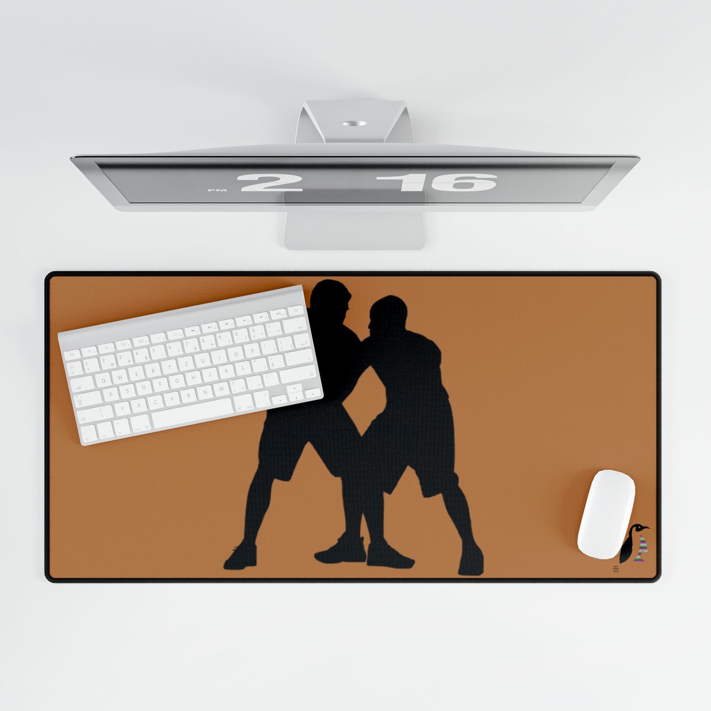 Desk Mats: Basketball Lite Brown