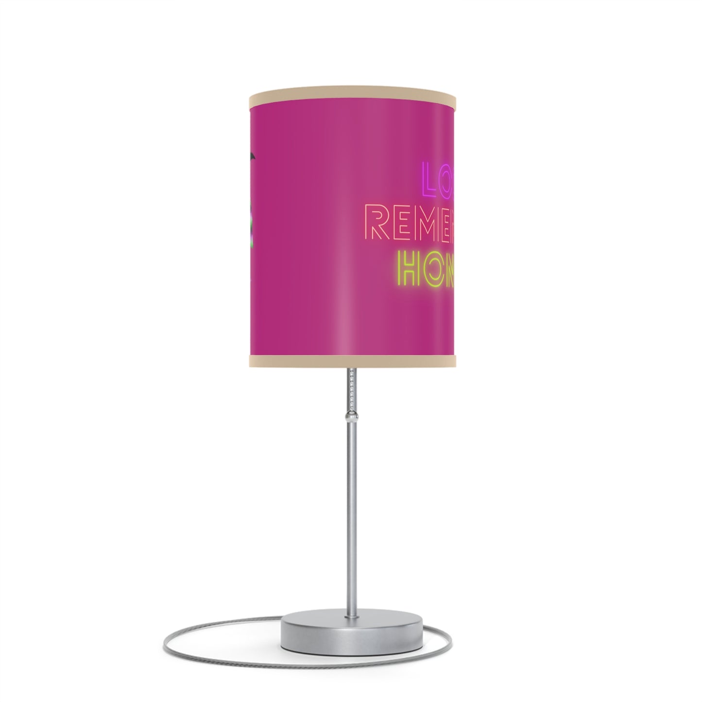 Lamp on a Stand, US|CA plug: Crazy Penguin World Logo Pink