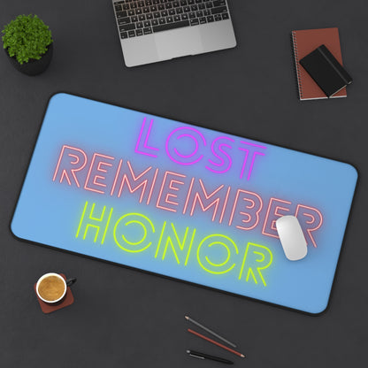 Desk Mat: Lost Remember Honor Lite Blue