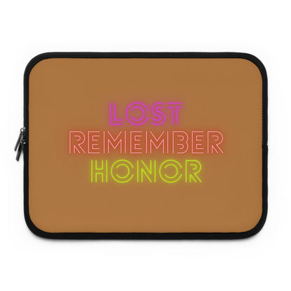 Laptop Sleeve: Lost Remember Honor Lite Brown