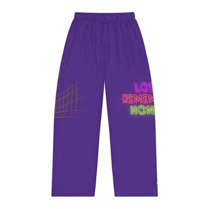 Women's Pajama Pants: Volleyball Purple