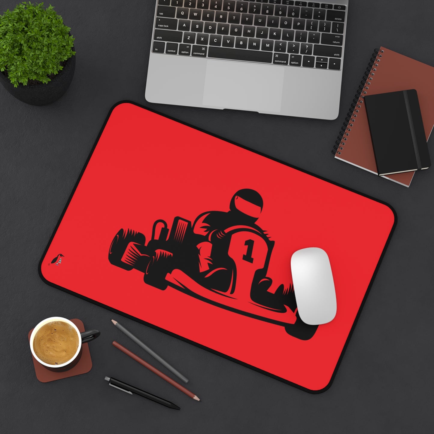 Desk Mat: Racing Red