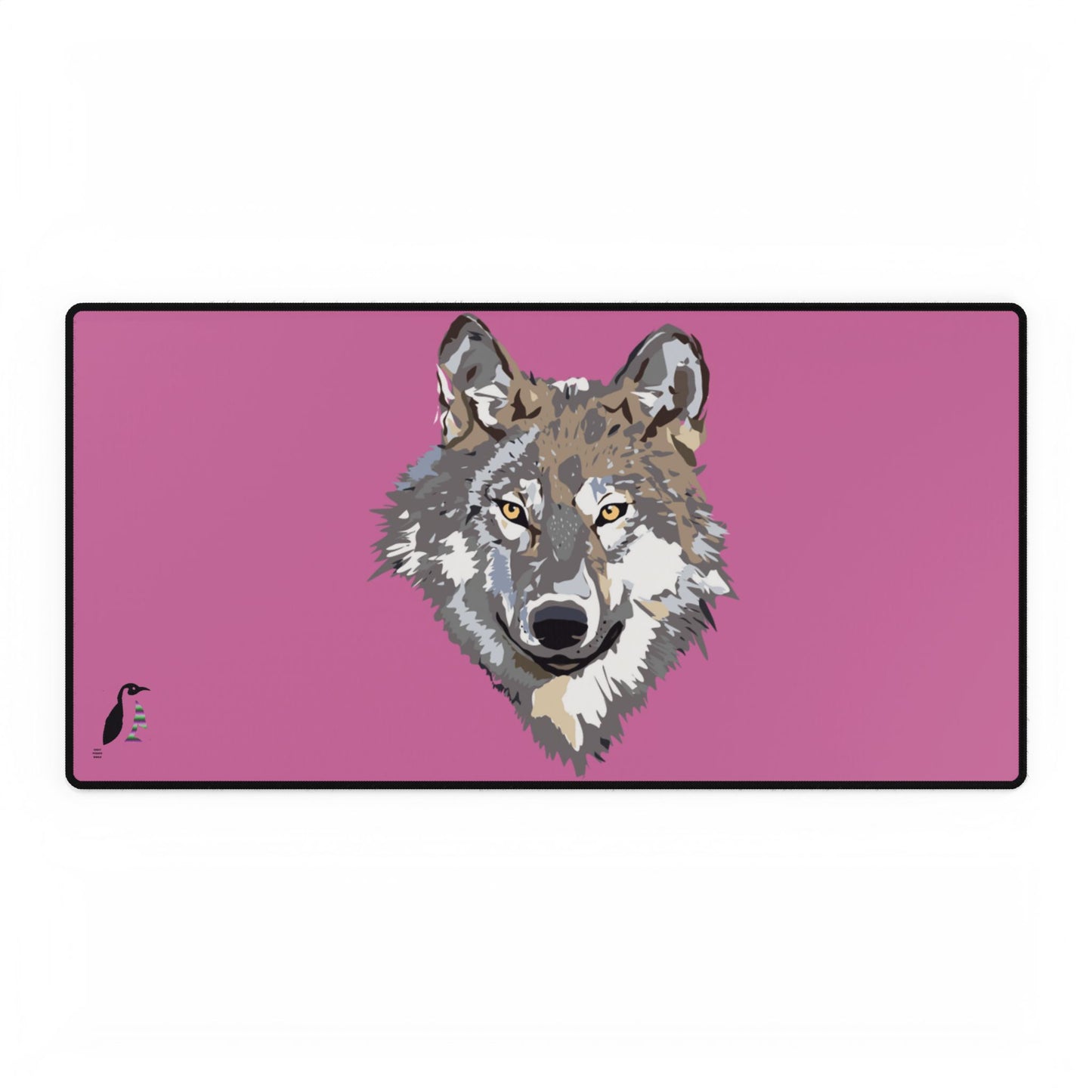 Desk Mats: Wolves Lite Pink