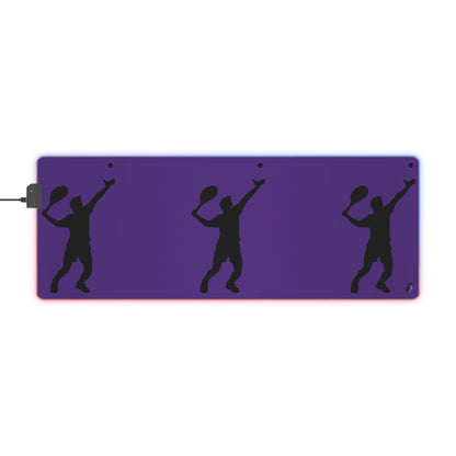 LED Gaming Mouse Pad: Tennis Purple