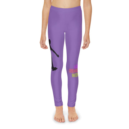 Youth Full-Length Leggings: Skateboarding Lite Purple