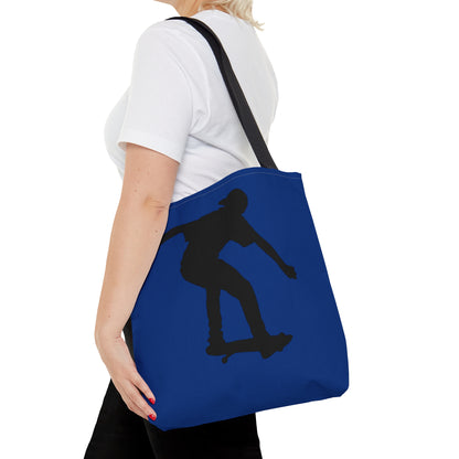 Tote Bag: Skateboarding Dark Blue