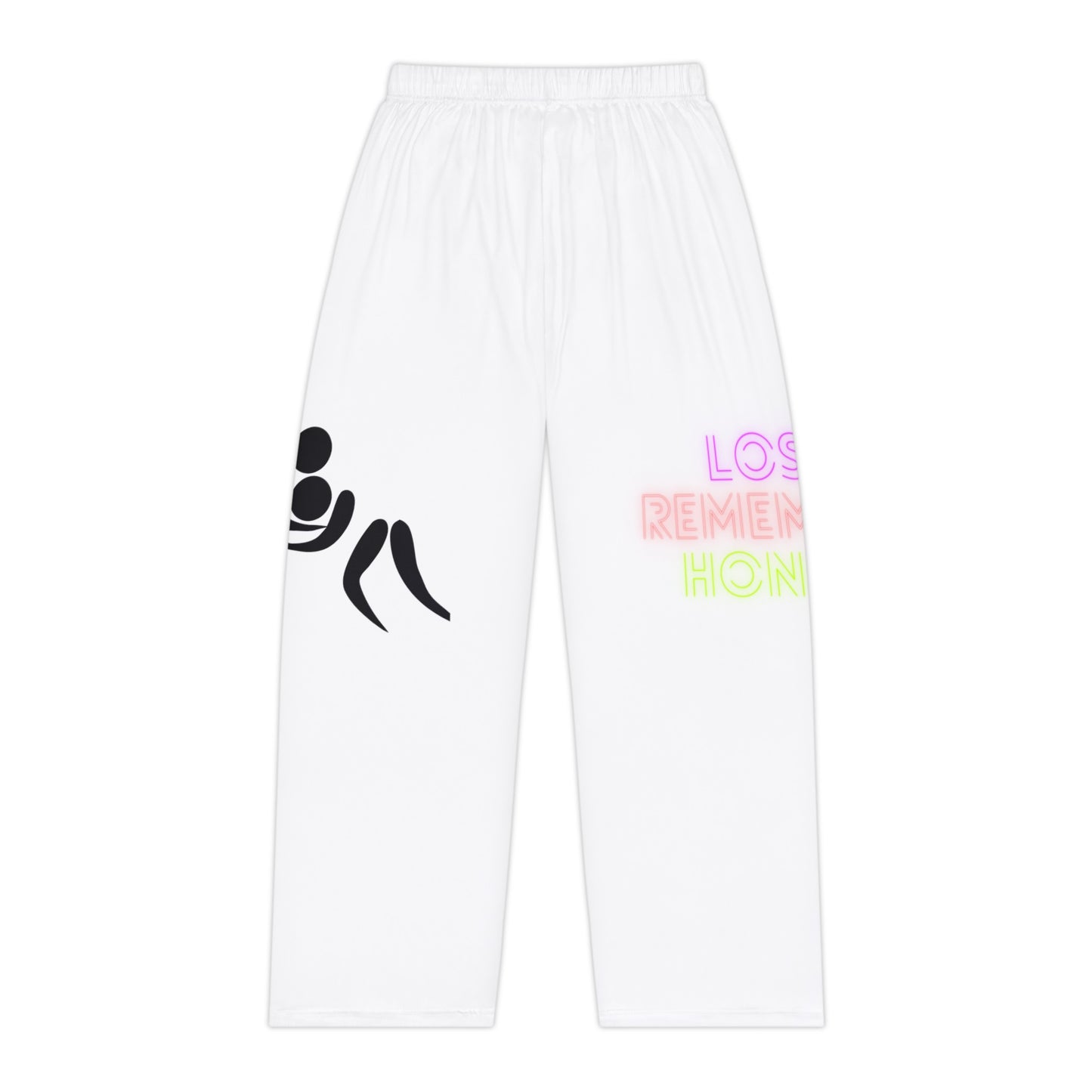 Pambabaeng Pajama Pants: Wrestling White 